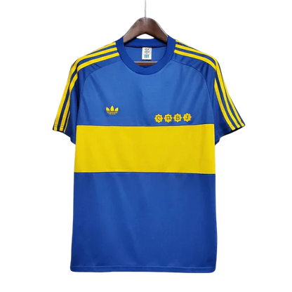 Camisa Boca Juniors Retrô 1981 Azul e Amarela - Adidas