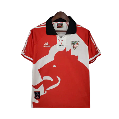 Camisa Athletic Bilbao Retrô 1997/1998 Vermelha e Branca - Kappa